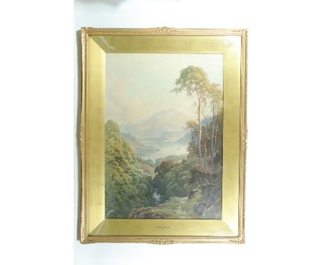 After Harold ("Harry") Sutton Palmer (1854 - 1933)  "Ullswater", lithograph, early 20th Century, in broad gilt slip and frame