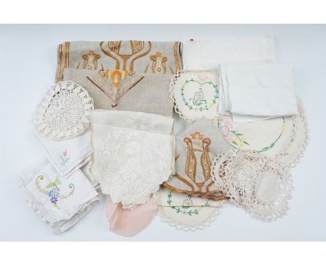 A small group of antique domestic textiles