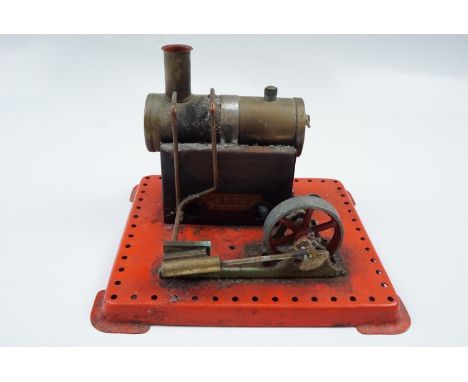 A vintage Mamod live steam toy stationary engine, 20 cm x 18 cm base