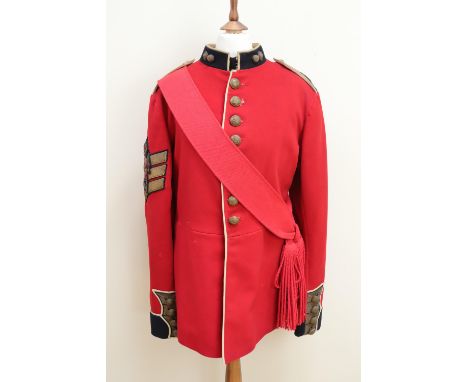 A pre 1953 Grenadier Guards colour sergeant's dress tunic and sash