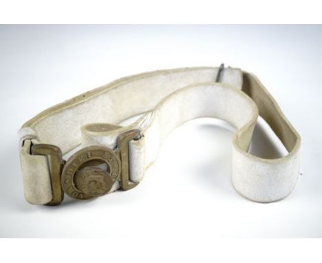 A 20th Century army dress buff leather belt 