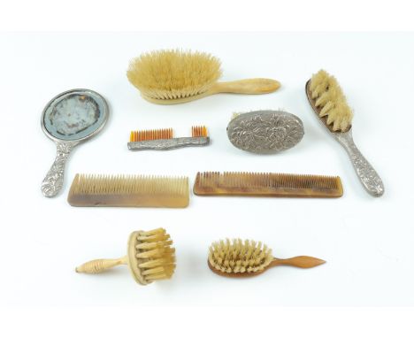 A group of vintage doll's dressing table and grooming accessories