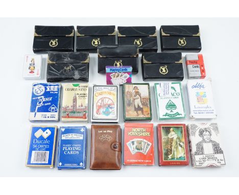 A collection of playing card packs