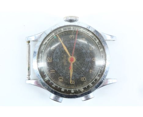 A vintage Misalla double pusher sports watch, having a telemeter dial, circa 1960s, 36 mm, (running when catalogued, accuracy