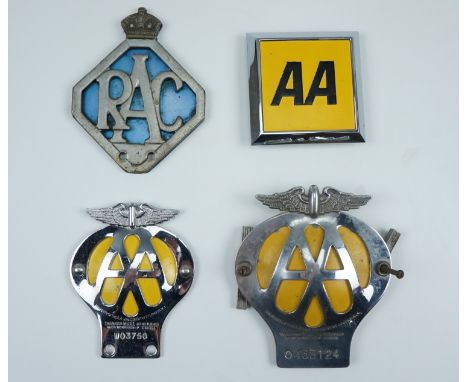 Vintage RAC and AA badges