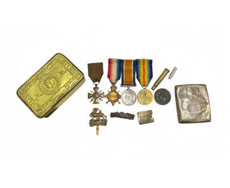 First World War – William Spanswick - 1914-15 Star trio to 13174 Cpl W. Spanswick R. Berks R. (L.Cpl on Star) swing mounted a