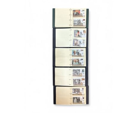Coin covers 2006 The Queen's 80th Birthday collection in 5 albums with GB £5 (2), overseas £2 (2), other (60), plus a large s