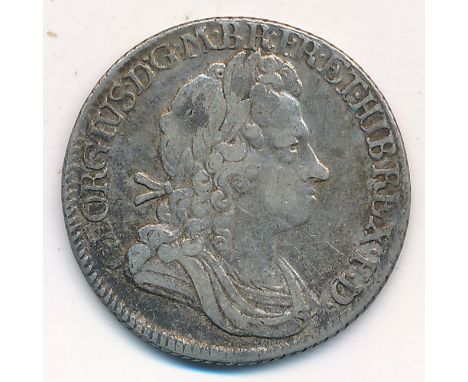George I 1720 shilling, first bust, plain, fine.