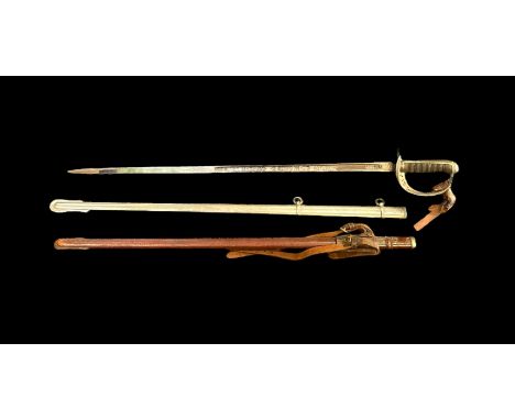 Wilkinson Sword KGV 1897 pattern infantry officer’s sword No 63220 and two scabbards, ricasso marked Royal Warrant appointmen