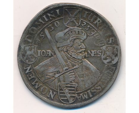 Electorate of Saxony (Holy roman Empire) John George I (1615-1656) Thaler, dated 1630, Dresden mint, circulating commemorativ