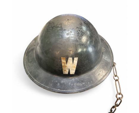 British WW2 home front wardens helmet.