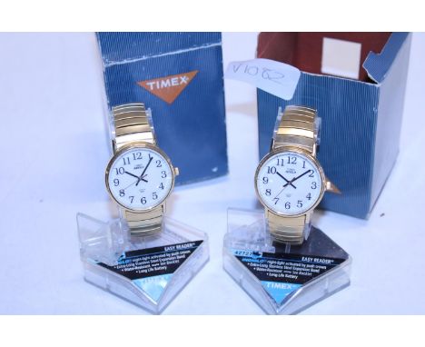 Two boxed Timex Indiglo wrist watches 