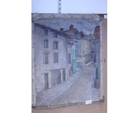 A R. O Dunlop Irish artist signed oil on canvas of a Paris scene (loose) 
