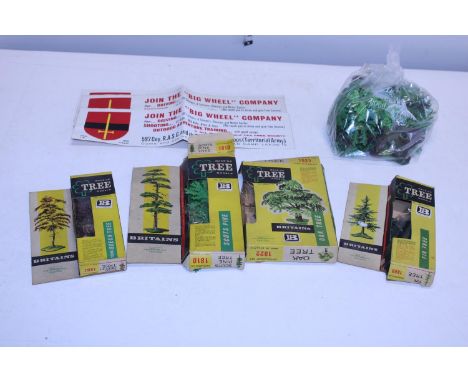 A selection of vintage Britain's model foliage 