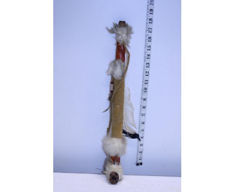 A Native American pipe 