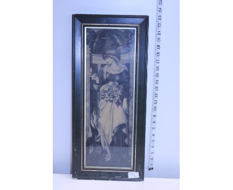 A pre-Raphaelite original print 'The lady with the Lamp' 