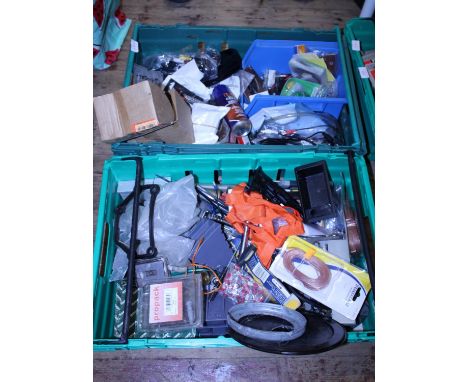 Two boxes of misc tools and accessories, shipping unavailable 