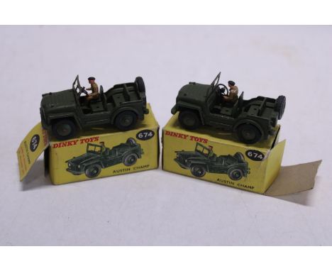 Two boxed Dinky die-cast models no. 674 