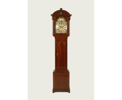 A GEORGE III MAHOGANY LONGCASE CLOCK, the arched dial with the tablet inscribed 'Andrew Gray, Aberdeen', the dial with second