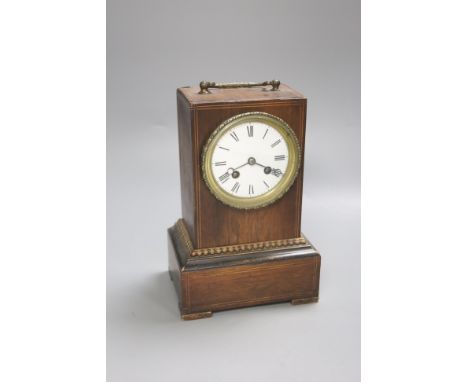   An Edwardian mantel clock, height 35cm