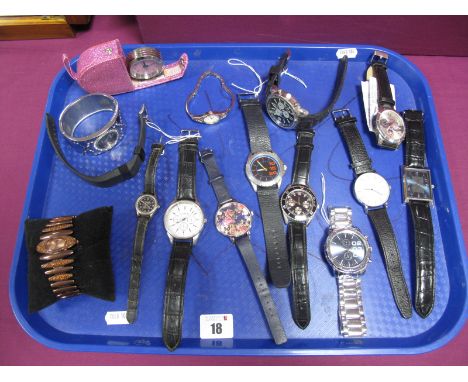A Small Selection of Ladies and Gent's Wristwatches, including Fitbit, Citron, Daniel Hechter, Next, Cartinia, etc; together 