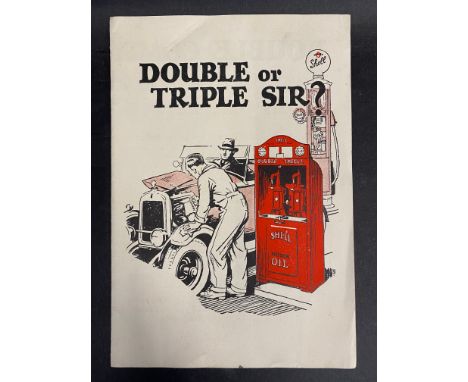 An early Shell Motor Oil leaflet, dated 10/6/29. 