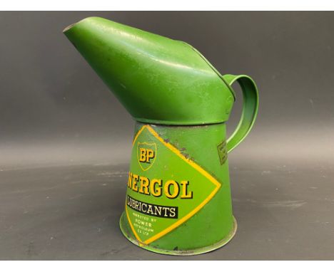 A BP Energol Lubricants 'Marketed by Power Petroleum Co. Ltd.' pint measure in good condition, with the rarely seen label 'Un