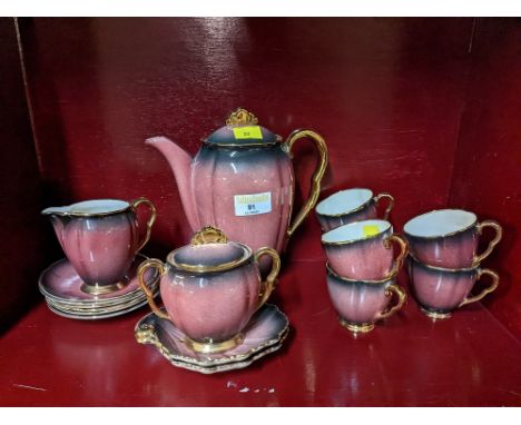 Carltonware Rouge Royale Leicester coffee set