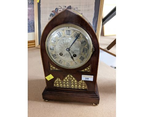 Mahogany cased mantle clock with French movement 