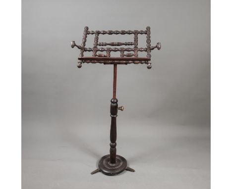 Music Stand, wood. Austrian. Late 19th Century. Adjustable. 140 cm high.