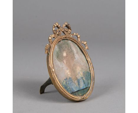 Miniature Frame, bronze, around 1900. 10 cm.