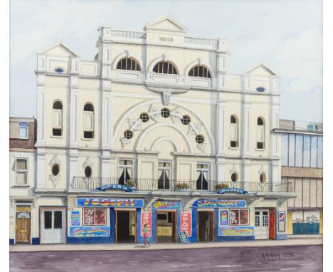Angela M. Allen (British, 20th century), Jersey Opera House watercolour, signed and dated 1996 lower right 12 x 13 7/8in. (30