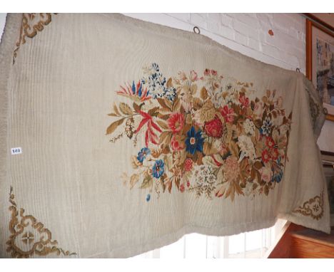 Large wall hung woolwork tapestry
