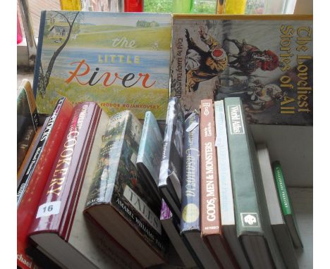 Shelf of assorted books