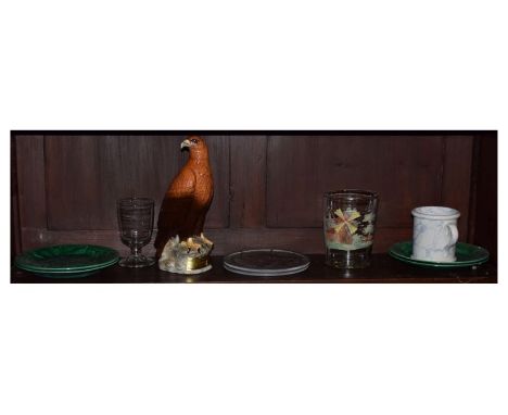 Group of assorted ceramics and glass to include; Beswick Beneagles Scotch Whisky Golden Eagle decanter modelled by JG Tongue 