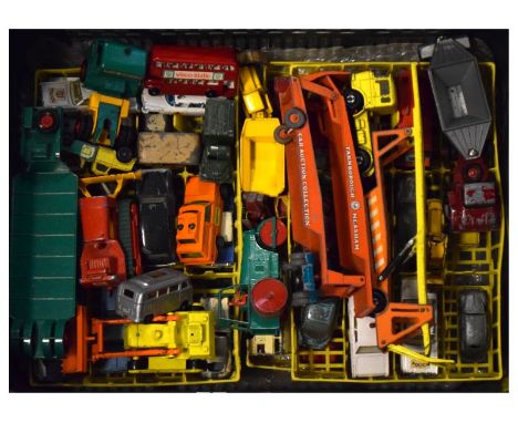 Quantity of vintage die-cast model vehicles mainly Lesney, to include fire pump and truck (No.29), Merryweather fire engine, 