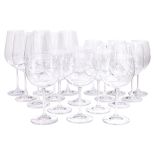 A SUITE OF BOHEMIA AND OTHER TABLE GLASS