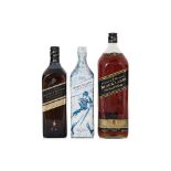 JOHNNIE WALKER SCOTCH WHISKY - VARIOUS (3)