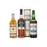 SCOTCH WHISKY MIXED - BOWMORE, LAPHROAIG ETC. (3)