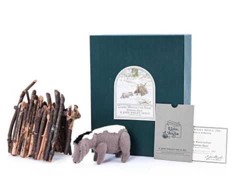 A LIMITED EDITION WINTERTIME EEYORE BY R. JOHN WRIGHT
Wintertime Eeyore made exclusively for FAO Schwarz, limited edition 111