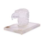 A LALIQUE 'TETE AIGLE' CAR MASCOT