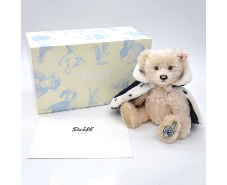 Steiff Germany teddy bear, EAN 664250 'Diamond Coronation', 26cm, 2012, limited edition no.95 of 1500, with white tag and but