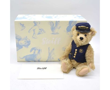 Steiff Germany teddy bear, EAN 682315 'Polar Express Bear', 30cm, 2013, limited edition no.35 of 1500, with white tag and but