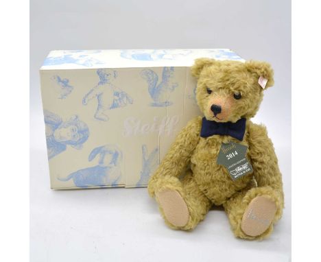 Steiff Germany teddy bear, EAN 664670 'Harrods bear 2014', 35cm, 2014, growler, limited edition no.261 of 1500, with white ta