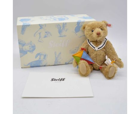 Steiff Germany teddy bear, EAN 021510 'Picnic Boy', 26cm, 2016, limited edition no.172 of 1000, with white tag and button ear