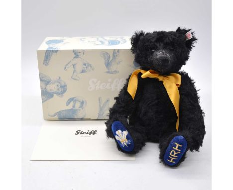 Steiff Germany teddy bear, EAN 662584 'Prince Charles bear', 32cm, 2008, growler, limited edition no.54 of 1500, with white t