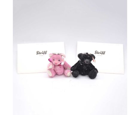 Steiff teddy bear pendants, two including EAN 036323 Black Crystal teddy bear, limited edition no.130 of 3000, 11cm; EAN 0363