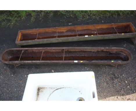 A cast iron trough