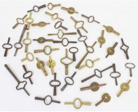 Forty carriage clock keys (40)