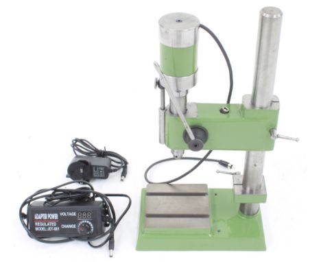 J &amp; M Machines Precision Micro-drill supplied by Pennyfarthing Tools; with LED-lit table, voltage regulator and digital s